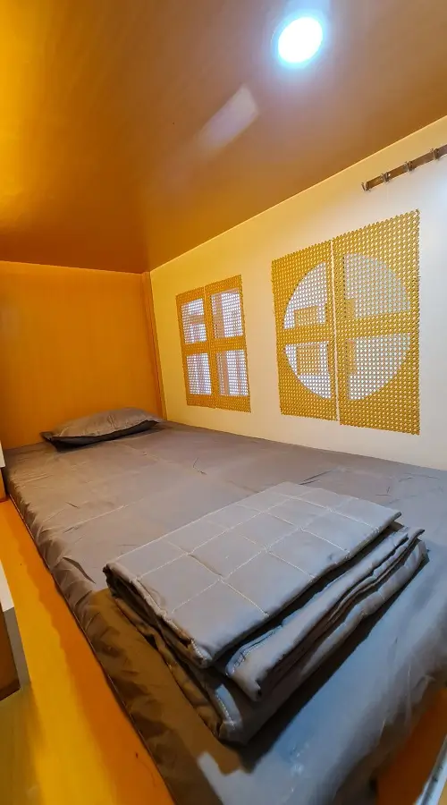 Phòng Sleep box ốp gỗ